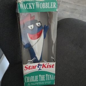 Wacky Wobbler Charlie the Tuna Figure - Blue and White